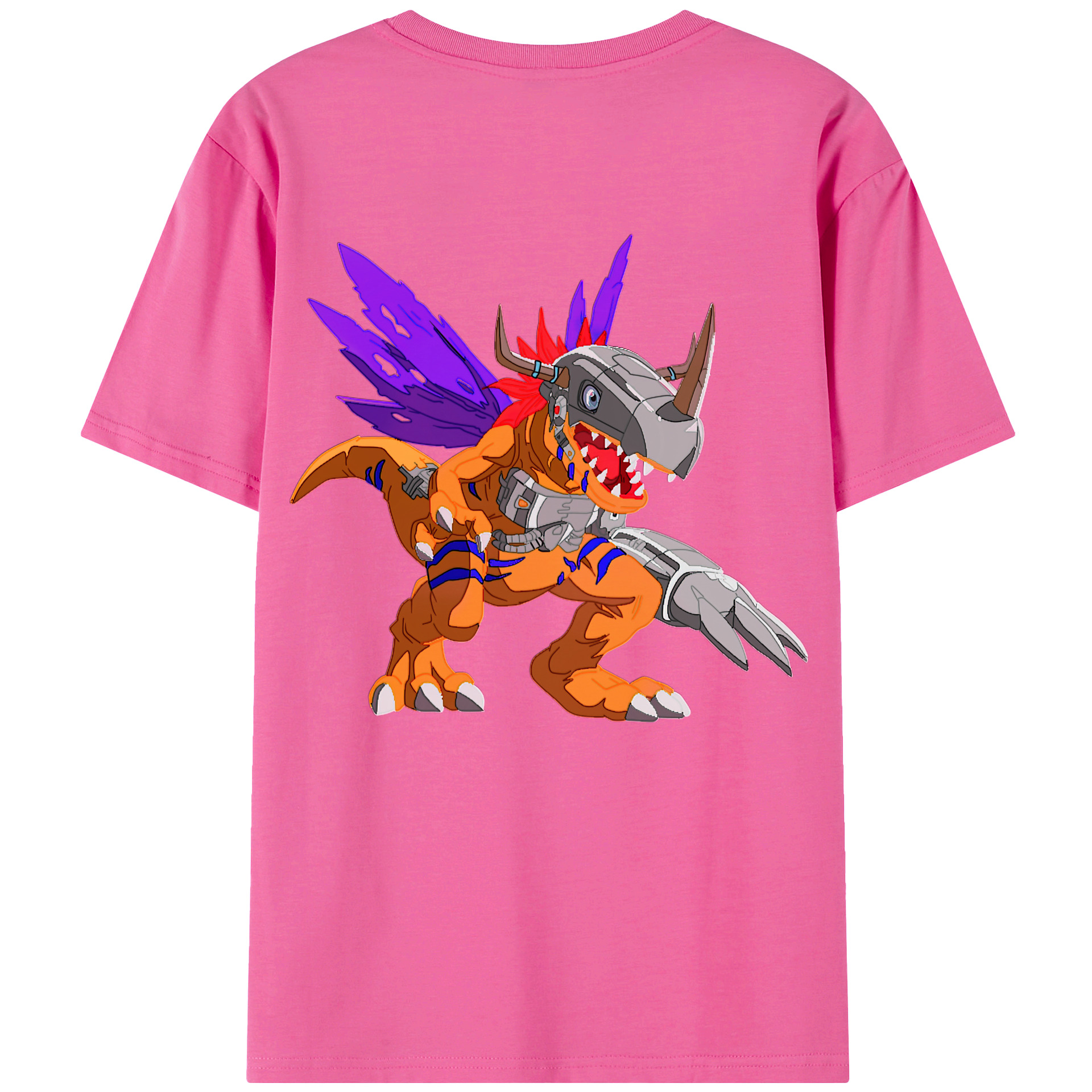 （画像用） Digimon デジタルモンスター/デジモン レディース半袖Tシャツ(バックプリント)